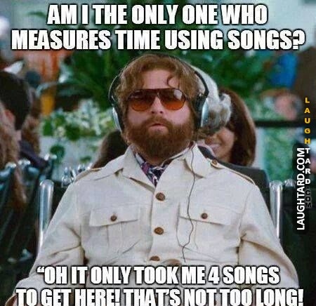 Who else measures time using songs?