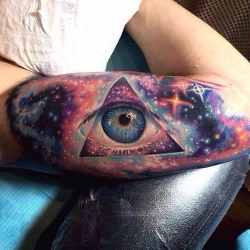45 Really Awesome Galaxy Tattoos 655668837