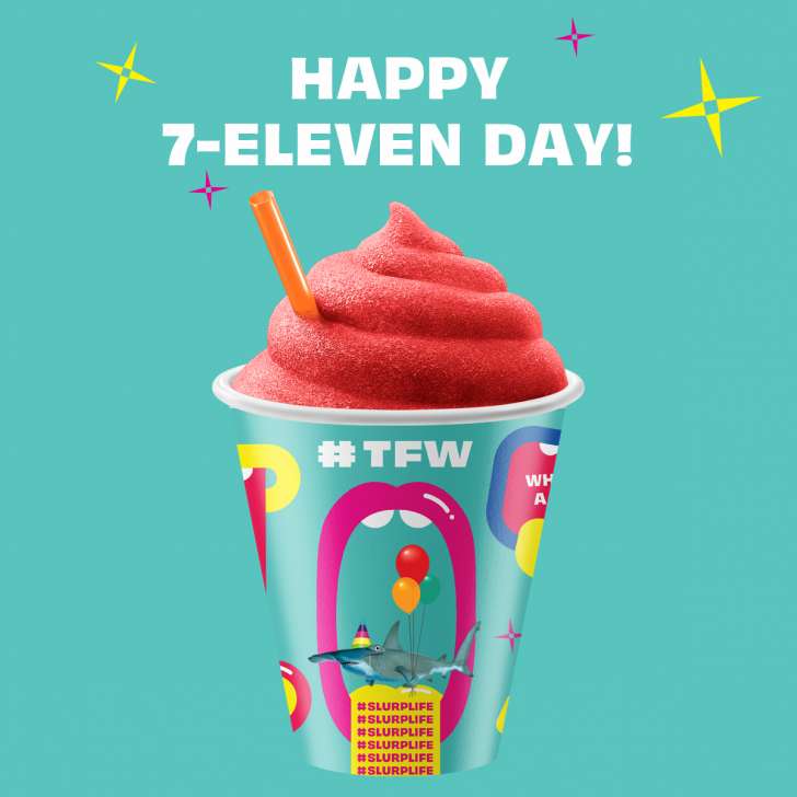 Free Slurpees Today For 7-Eleven Day!