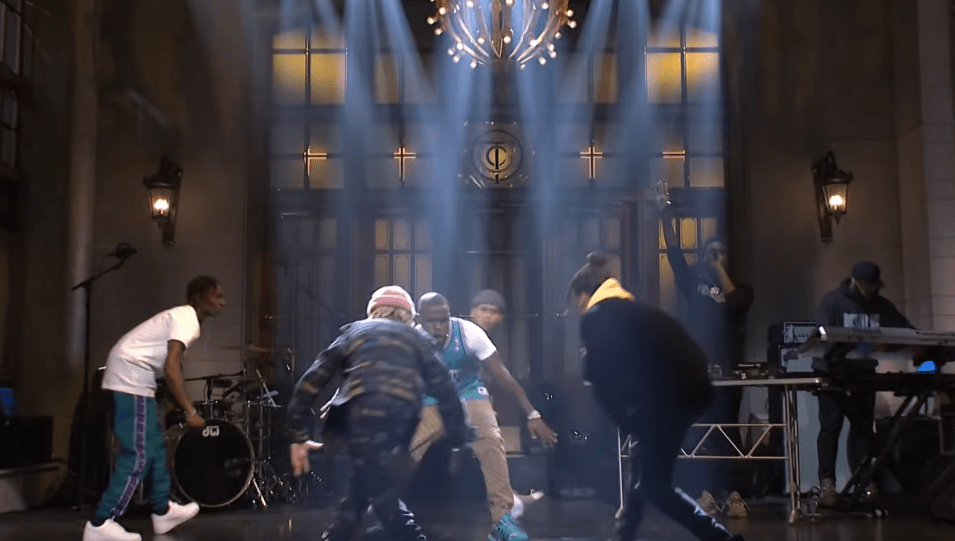 Dababy Peforms “BOP” And “Suge” on SNL